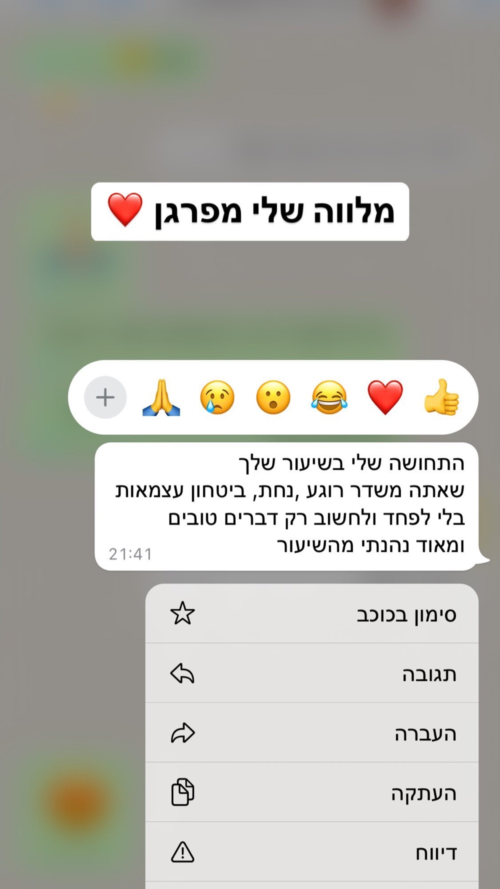מלצה